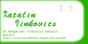 katalin vinkovics business card